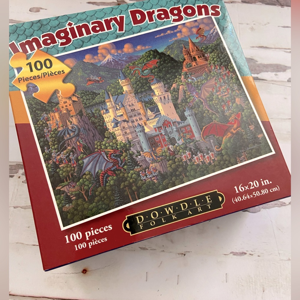 Imaginary Dragons 100 piece Puzzle by Dowdle Folk Art